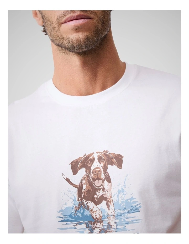 Gunners Track T-shirt in Snow image 6