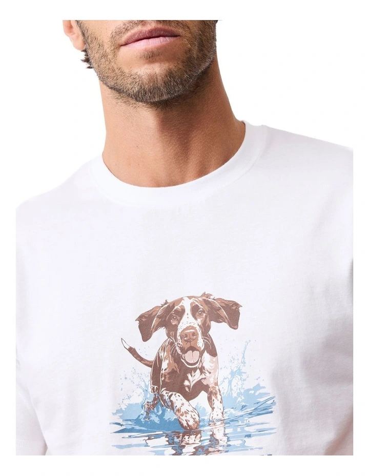 Gunners Track T-shirt in Snow image 6