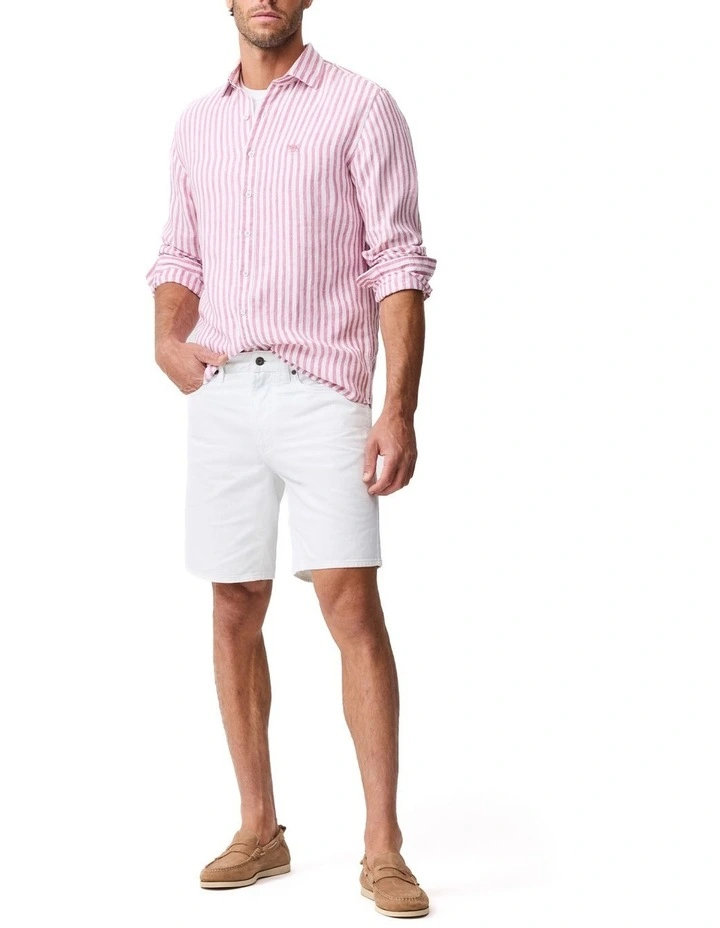 Seadown Long Sleeve Sports Fit Shirt in Rosewater image 2