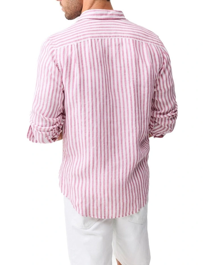 Seadown Long Sleeve Sports Fit Shirt in Rosewater image 3