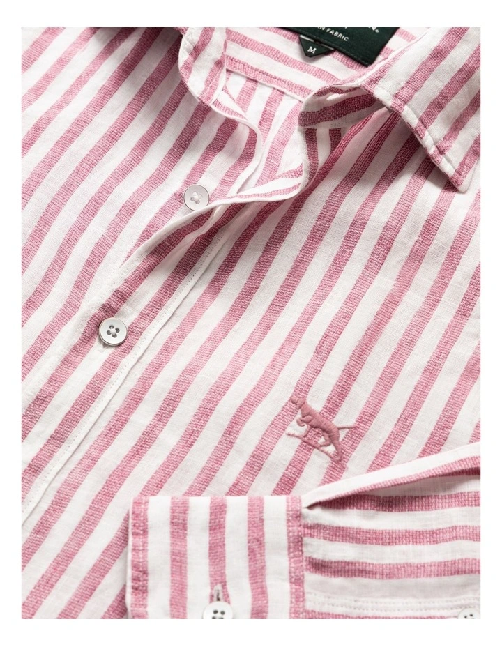 Seadown Long Sleeve Sports Fit Shirt in Rosewater image 5