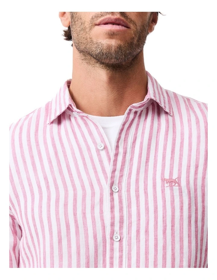 Seadown Long Sleeve Sports Fit Shirt in Rosewater image 6