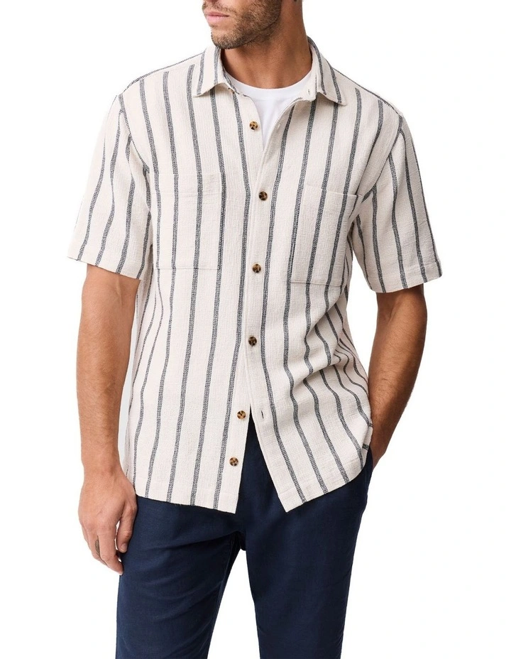 Melford Short Sleeve Shirt in Ink image 1