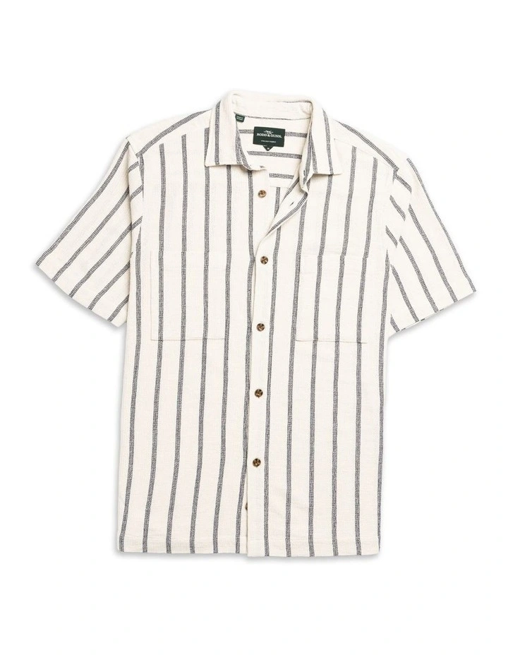 Melford Short Sleeve Shirt in Ink image 4