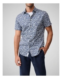 South Hampton Short Sleeve Sports Fit Shirt in Ink