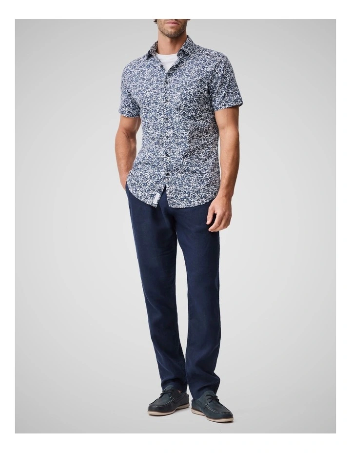 South Hampton Short Sleeve Sports Fit Shirt in Ink image 2