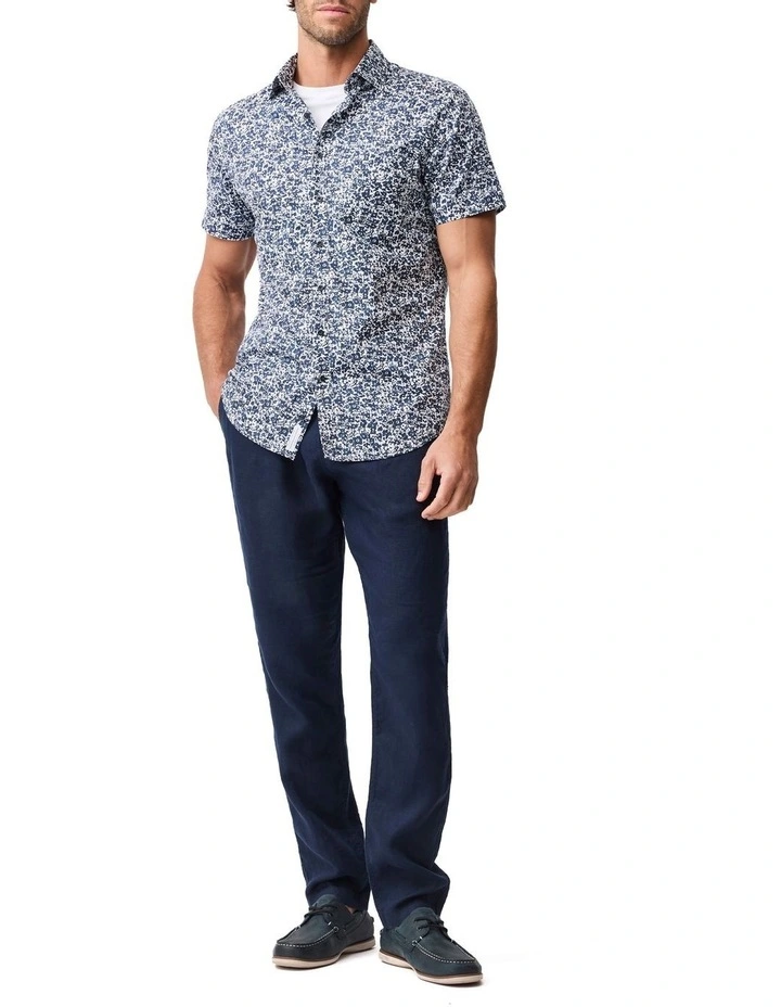 South Hampton Short Sleeve Sports Fit Shirt in Ink image 2