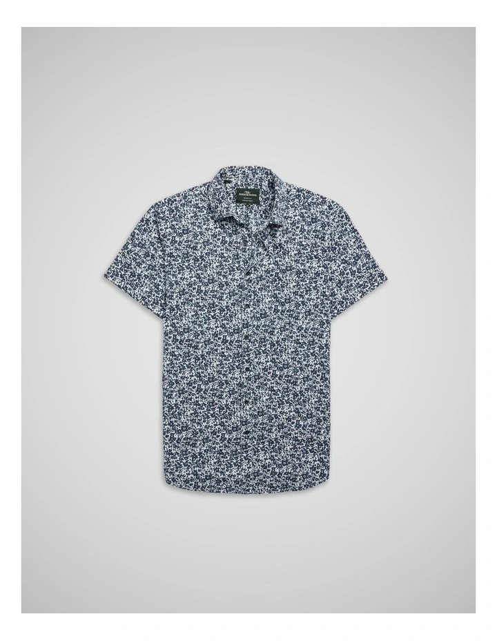 South Hampton Short Sleeve Sports Fit Shirt in Ink image 4