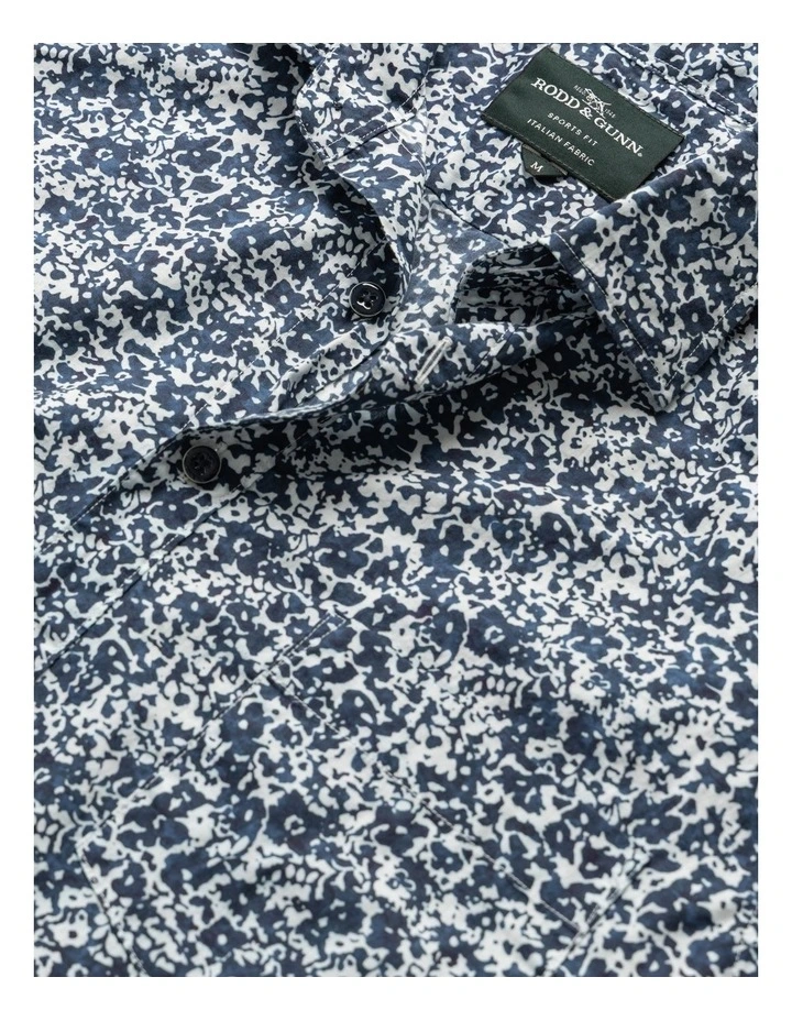 South Hampton Short Sleeve Sports Fit Shirt in Ink image 5