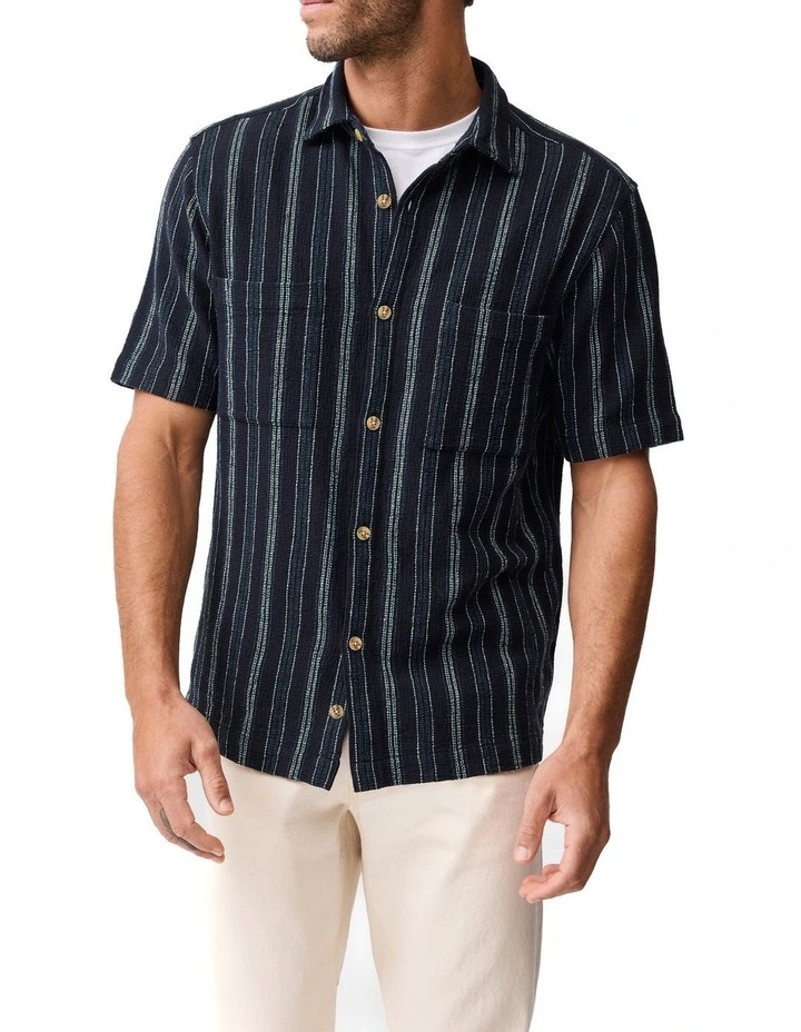 Harley Short Sleeve Shirt in Midnight image 1