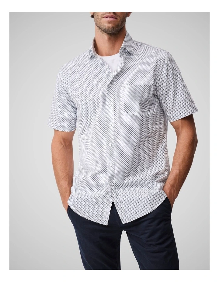 Fourviews Short Sleeve Shirt in Porcelain image 1