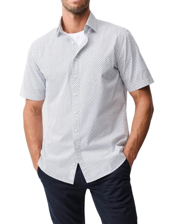 Fourviews Short Sleeve Shirt in Porcelain image 1