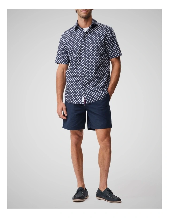 Thomsons Crossing Short Sleeve Shirt in Navy image 2
