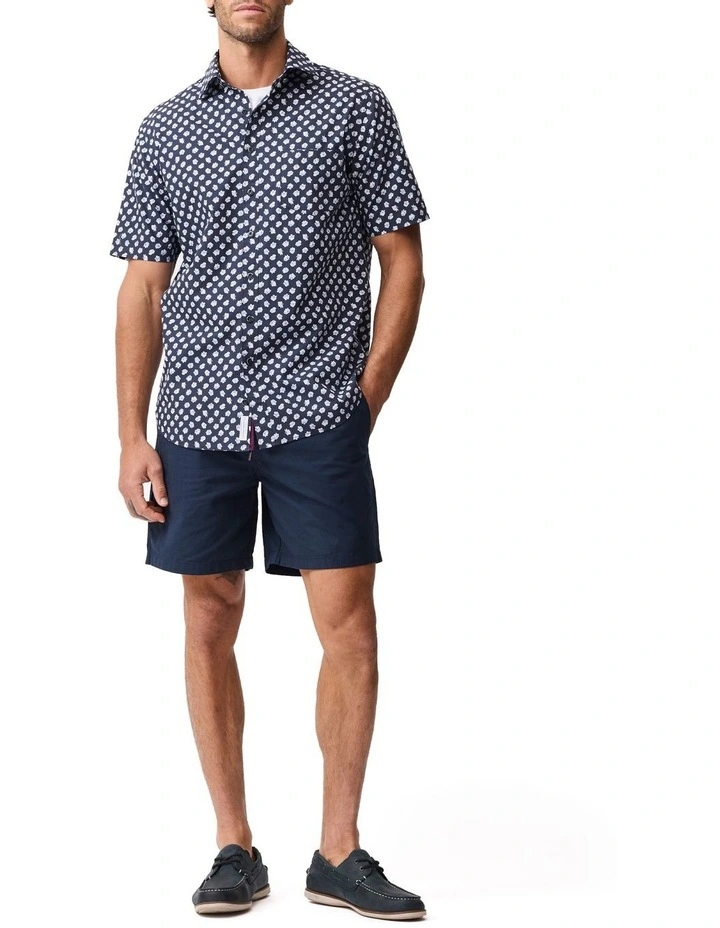 Thomsons Crossing Short Sleeve Shirt in Navy image 2