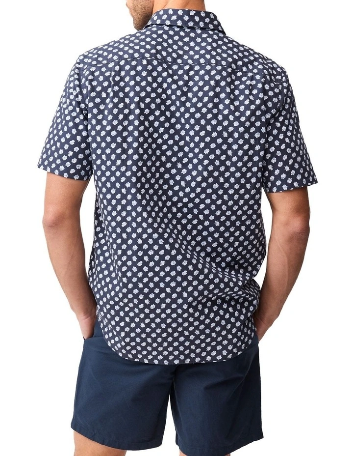 Thomsons Crossing Short Sleeve Shirt in Navy image 3
