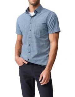 Chartwell Short Sleeve Sports Fit Shirt in Navy