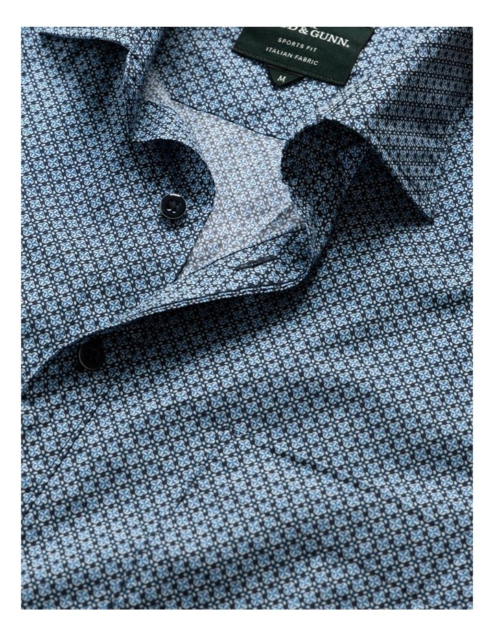 Chartwell Short Sleeve Sports Fit Shirt in Navy image 5