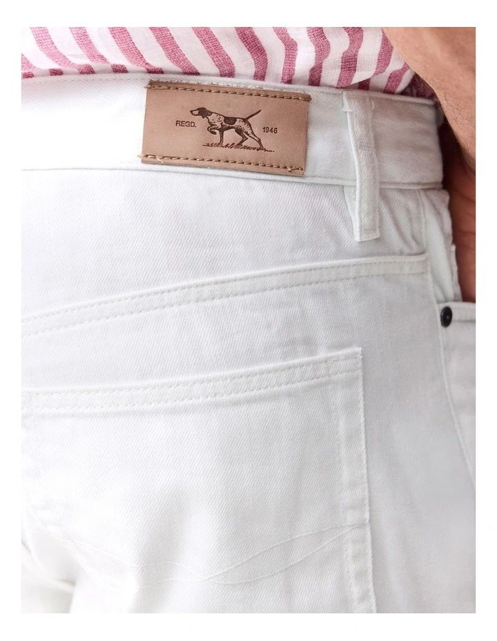 Black Point 9 Inch Short in Ecru image 6