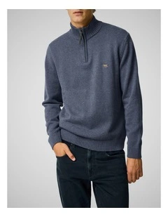 Merrick Bay Knit Sweater in Stonewash