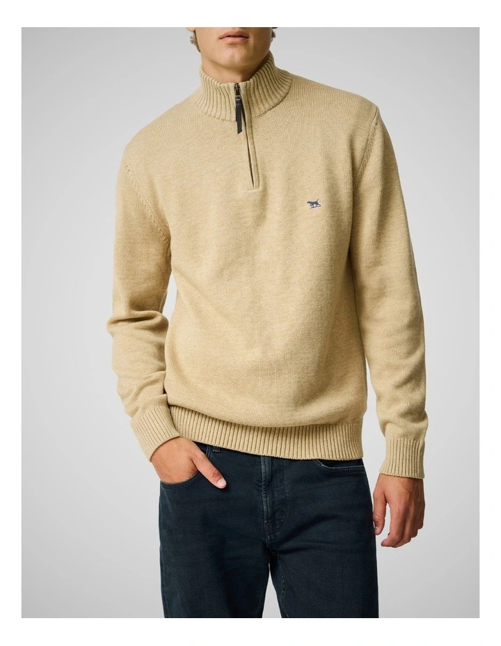 Merrick Bay Knit Sweater in Barley image 1
