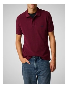 The Gunn Sports Fit Polo in Oxblood