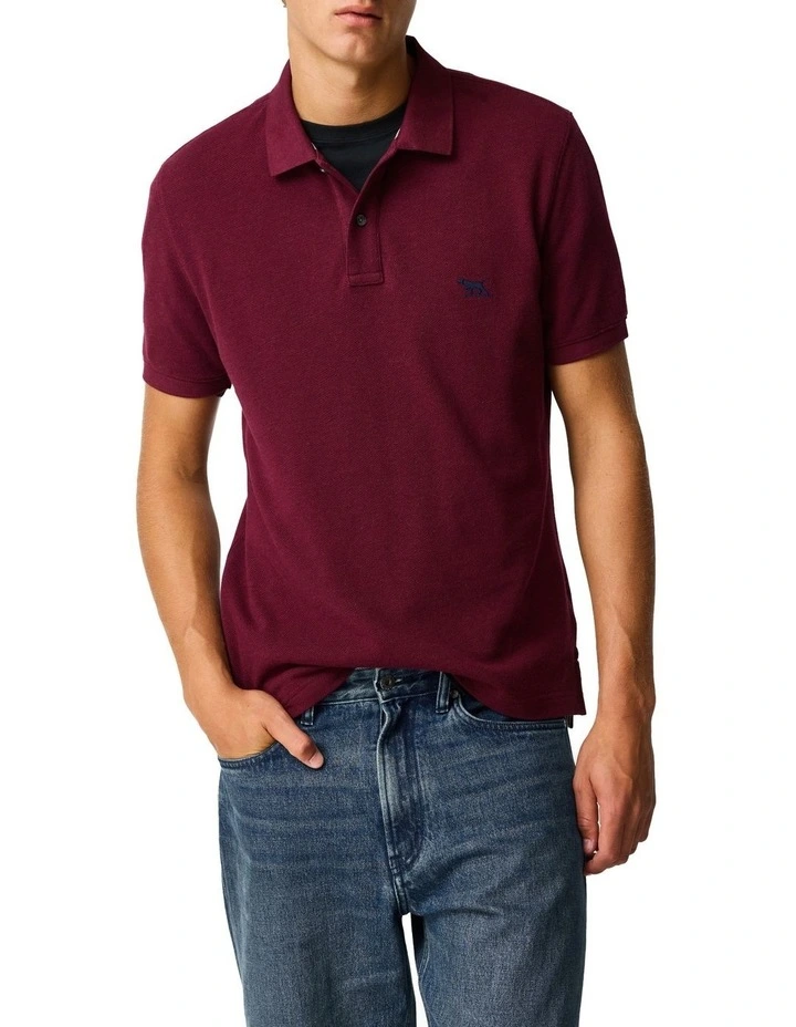 The Gunn Sports Fit Polo in Oxblood image 1