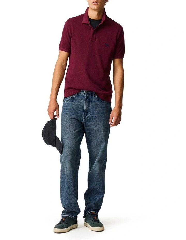 The Gunn Sports Fit Polo in Oxblood image 2