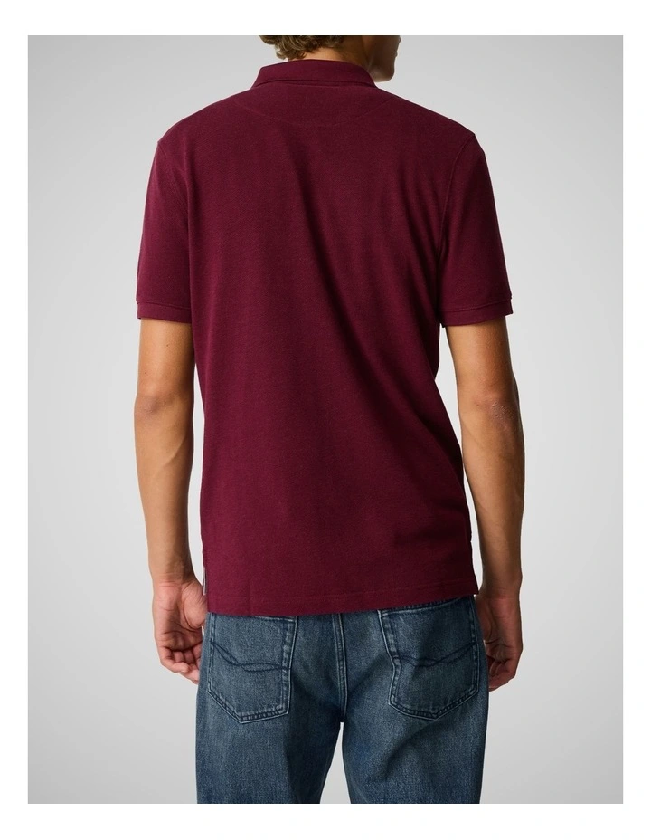 The Gunn Sports Fit Polo in Oxblood image 3