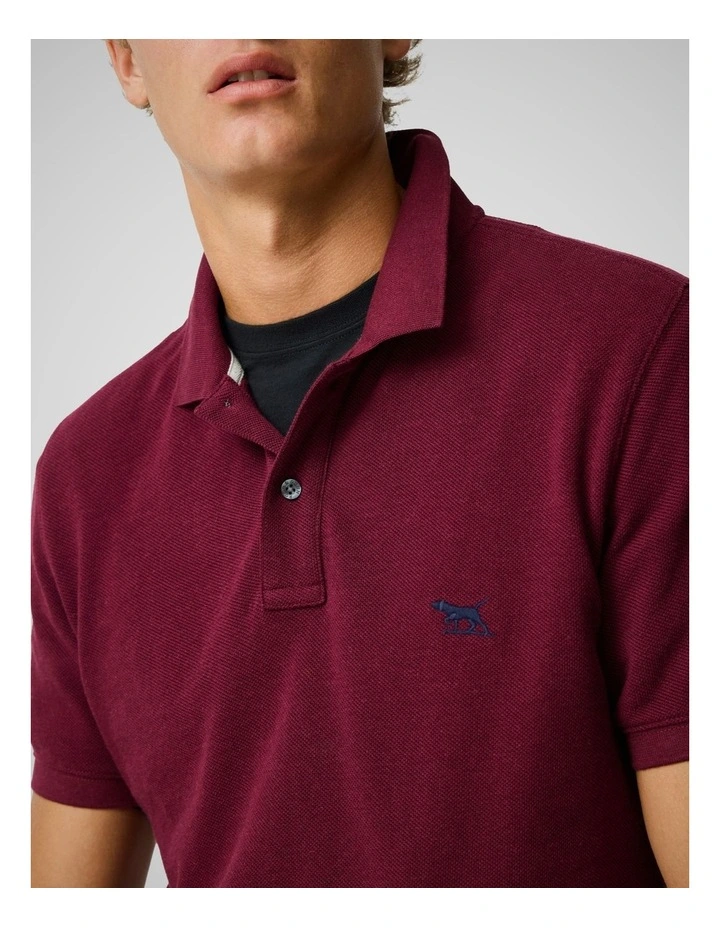 The Gunn Sports Fit Polo in Oxblood image 6