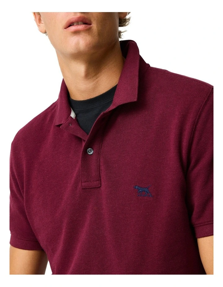 The Gunn Sports Fit Polo in Oxblood image 6