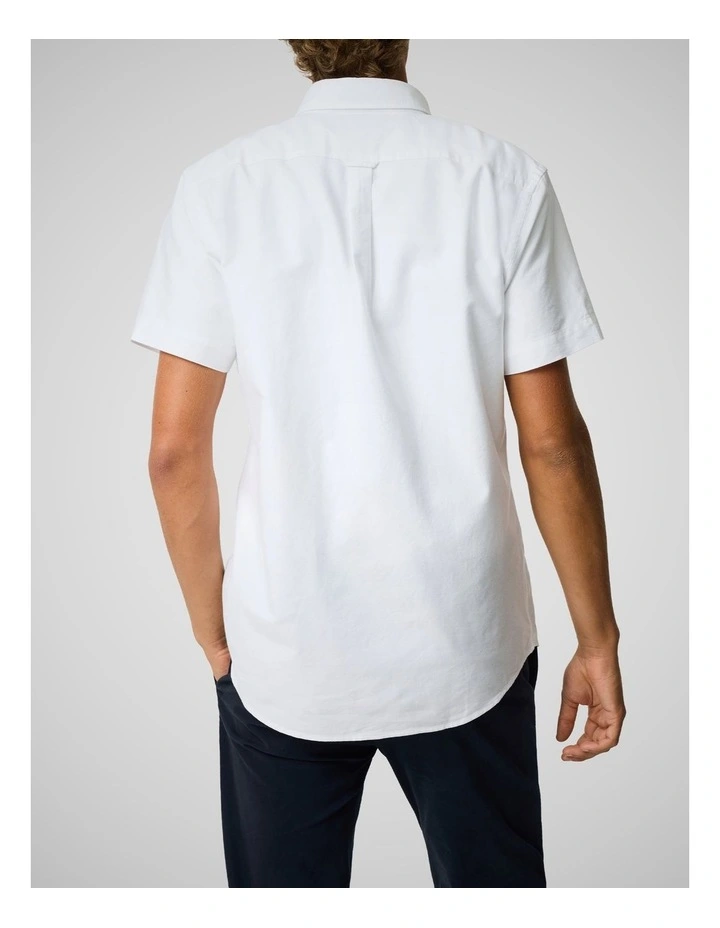 Gunn Oxford Sports Fit Shirt in Blanc image 3