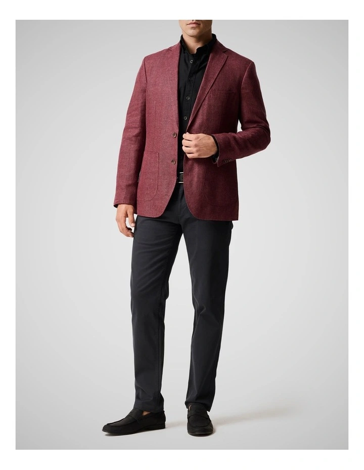 Oxford Long Sleeve Sports Fit Shirt in Noir image 2