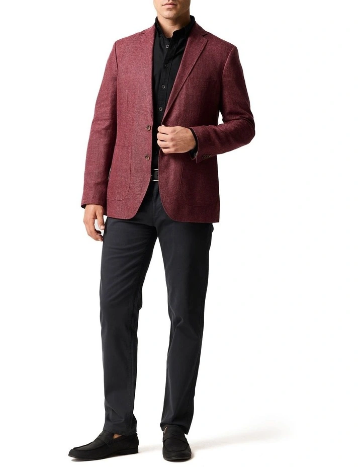 Gunn Oxford PD Long Sleeve Sports Fit Shirt in Noir image 2