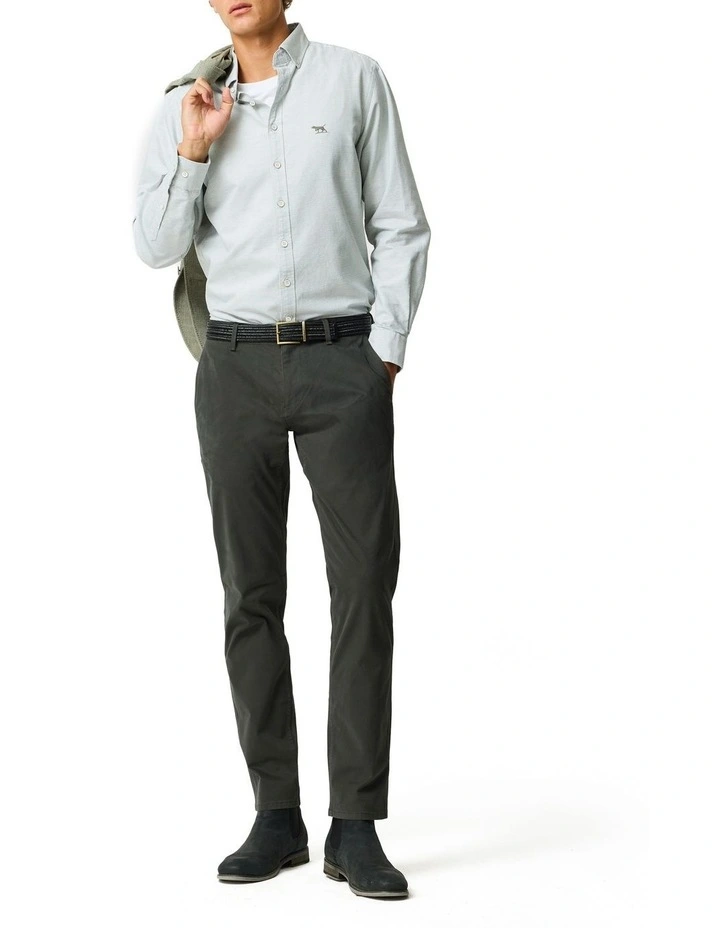 Gunn Oxford 2 Long Sleeve Sports Fit Shirt in Fern image 2