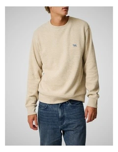 Gunn Crew Neck Sweat in Oat