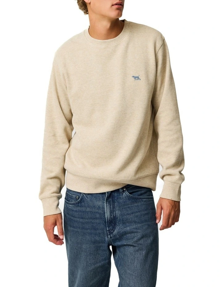 Gunn Crew Neck Sweat in Oat image 1