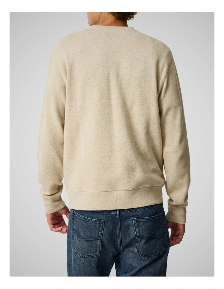 Gunn Crew Neck Sweat in Oat image 3