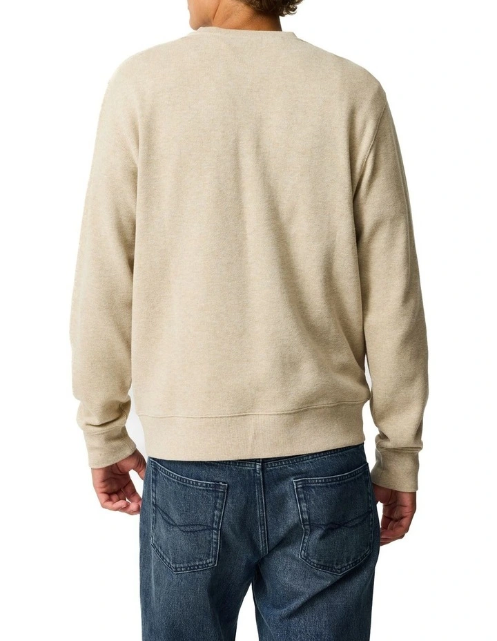 Gunn Crew Neck Sweat in Oat image 3