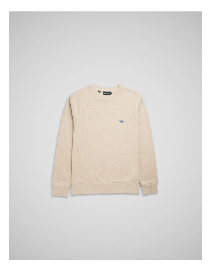 Gunn Crew Neck Sweat in Oat image 4