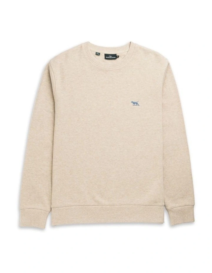 Gunn Crew Neck Sweat in Oat image 4