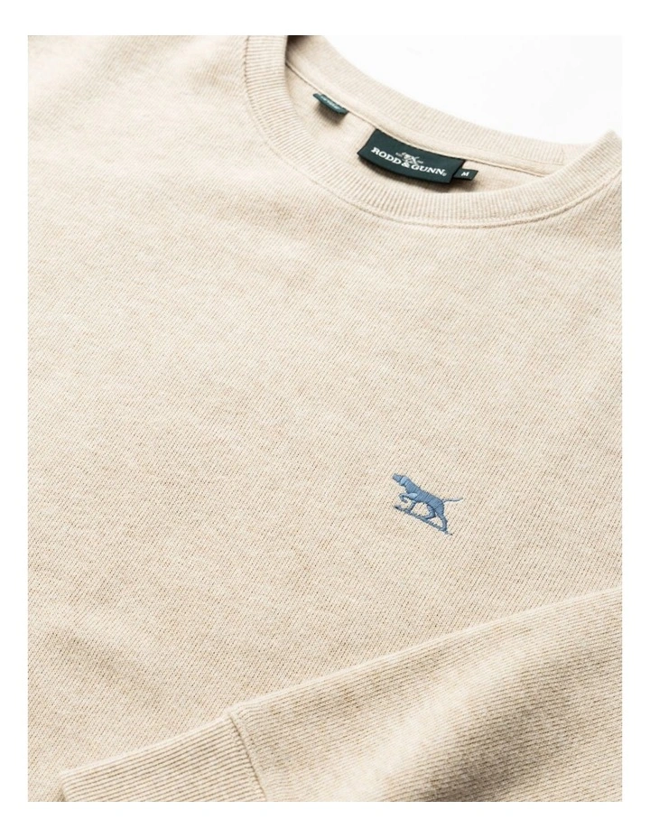 Gunn Crew Neck Sweat in Oat image 5