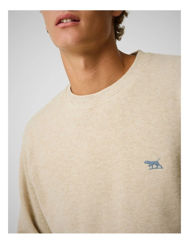 Gunn Crew Neck Sweat in Oat image 6