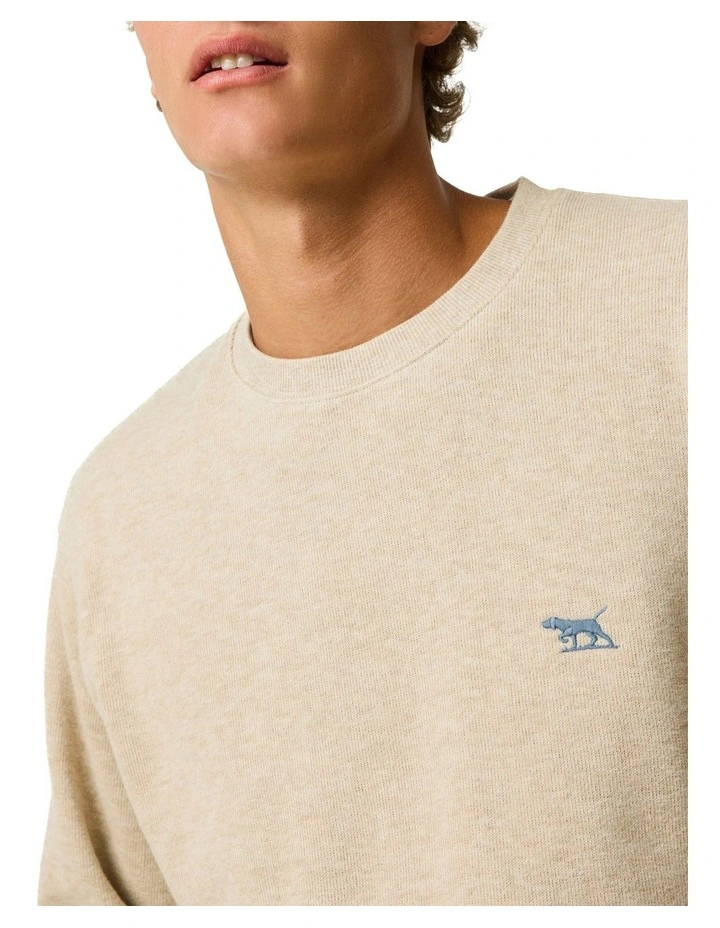 Gunn Crew Neck Sweat in Oat image 6