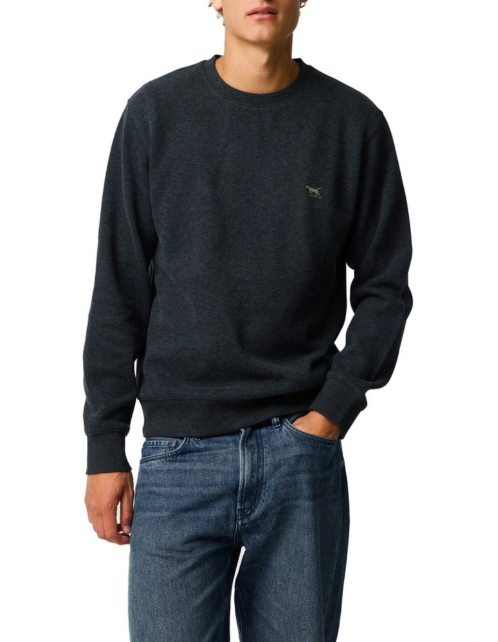 Gunn Crew Neck Sweat in Graphite image 1