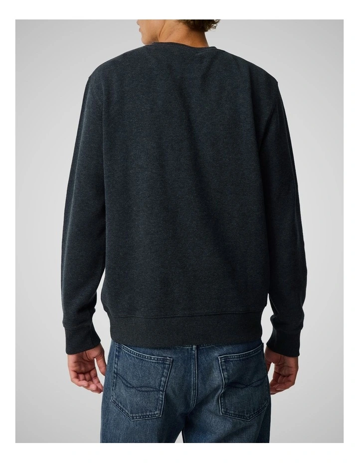 Gunn Crew Neck Sweat in Graphite image 3