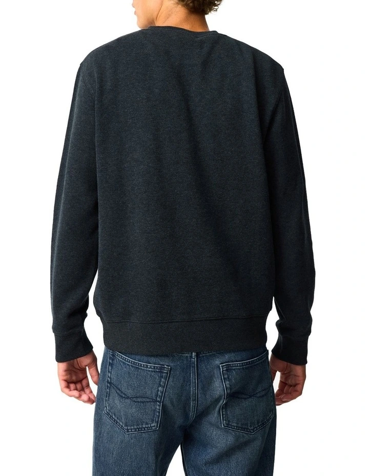 Gunn Crew Neck Sweat in Graphite image 3