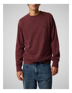 Gunn Crew Neck Sweat in Rust