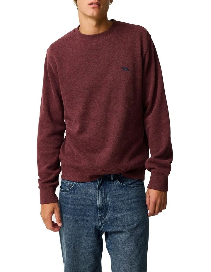 Gunn Crew Neck Sweat in Rust image 1