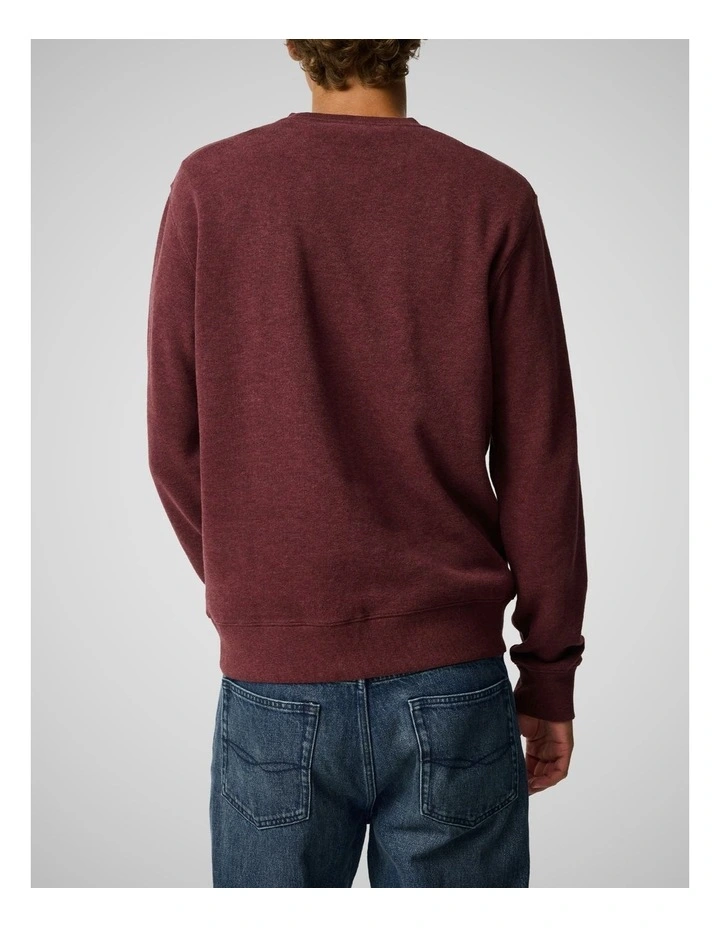 Gunn Crew Neck Sweat in Rust image 3