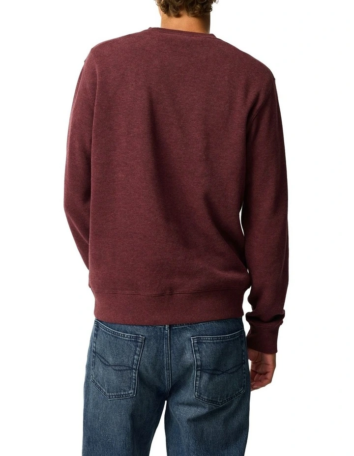 Gunn Crew Neck Sweat in Rust image 3